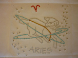 Aries Zodiac Iron On Transfer