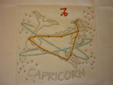 Capricorn Zodiac Iron On Transfer