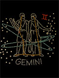 Gemini Zodiac Iron On Transfer