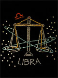 Libra Zodiac Iron On Transfer